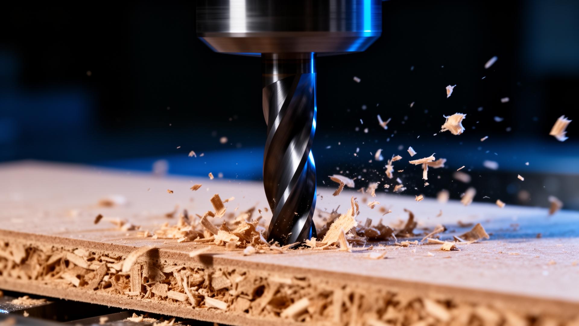 Fresa FRESA MASTER cortando MDF com acabamento perfeito